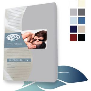24-Bedding - Jersey Hoeslaken - 100% katoen - 1 persoons - 140x220 cm - zilver Grijs - 30 cm