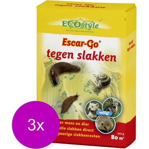 Ecostyle Escar-Go - Slakkenkorrels - 3 x 200 g
