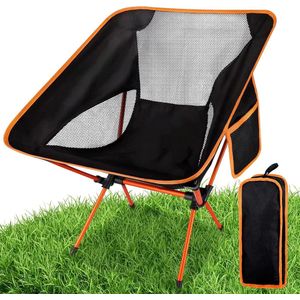 Opvouwbare Ultralichte Campingstoel - Draagbare en Comfortabele Klapstoel voor Buitenactiviteiten