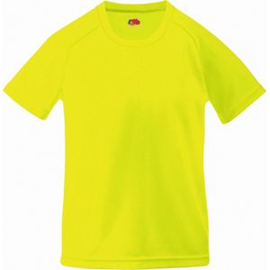 Fruit Of The Loom Kinder Unisex Performance Sportskleding T-shirt (Fel Geel)