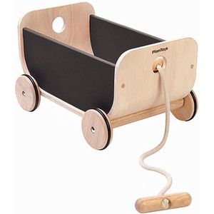 PlanToys Houten Speelgoed Wagen Zwart