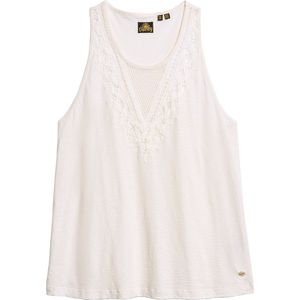 Superdry JERSEY LACE VEST Dames Top - Maat L