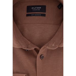 Olymp business overhemd bruin