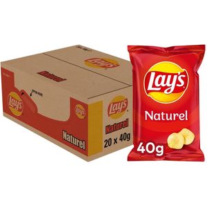 Lay's Naturel - Chips - 20 x 40 gram