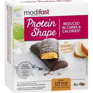 Modifast Protein Shape - Reep Sinaas & Pure Chocolade - 6 stuks - Eiwitreep