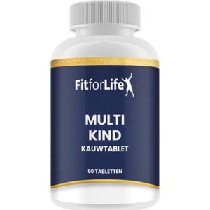 Fit for Life Multi kind - Multi vitaminen voor kinderen - Multi kids vitamine - Breed spectrum aan vitamines en mineralen - 90 kauwtabletten