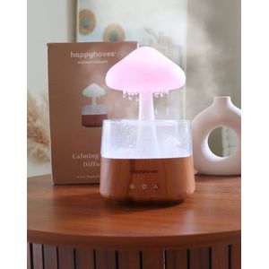 Aroma Diffuser Cloud van Happyhaves- Regeneffect - Rustgevend - Sereen - Cadeautip