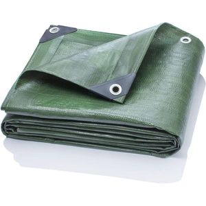 Heavy Duty 260g/m2 Afdekzeil Groen - 3mx3m - Dekzeil - Afdekhoes