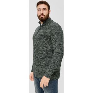 S.Oliver Big Size Gemêleerde Trui Plus Size Groen