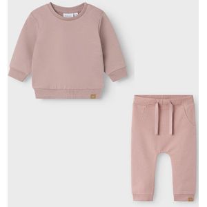 Name it Set Sweatshirt + Joggingsbroek - Mauve - Maat 74