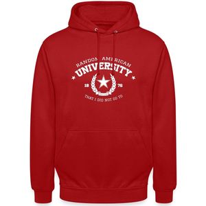 Random American University | Grappig Varsity Hoodie Unisex