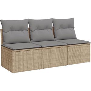 VidaXL-Tuinbank-3-zits-met-kussens-poly-rattan-beige