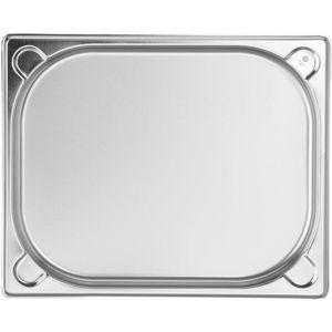 Gastronormcontainer, temperatuurbestendig van -40° tot 300 °C, heteluchtoven-koel- en diepvrieskasten-Chafing Dishes-Bain Marie, stapelbaar, 2L, GN 1/2, 325x265x(H)40mm, roestvrij staal