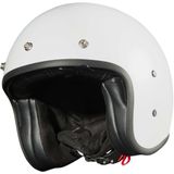 Peroz Filus Wit Metallic Jethelm - Maat L - Helm