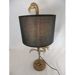 Tafellamp - 65 cm hoog - decoratie - verlichting - flamingo - metaal