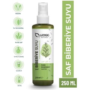 Leogg Natural Rozemarijnwater Versterkende Haartonicum Onverdund 100% Puur, Natuurlijk & Vegan Voor Haar en Huid, Snelle Haargroei en Anti-Haaruitval, Voedende en Verzorgende Effect, Minoxidil alternatief, Tonic - 250 ml