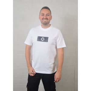 Ma.Strum Tromple Loeil Badge Tee