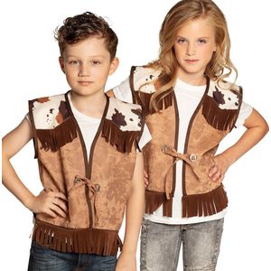 Boland - Vest Western camel kind (7-9 jaar) - Kinderen - Cowboy - Cowboy - Indiaan