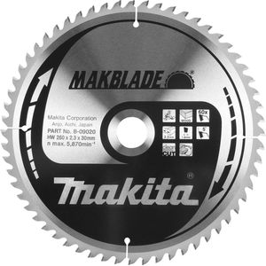 Makita B-09042 Makblade Cirkelzaagblad - 190 x 20 x 60T - Hout / MDF / Laminaat