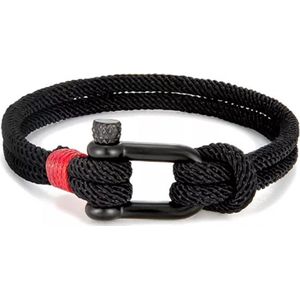 Paracord Survival Armband I Paracord Survival Armband I Extra Sterk I Unisex I Zwart