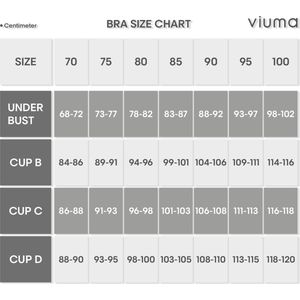 Viuma Dames Wit V610061 Paris Cup Beugel Niet Voorgevormde Micro Beha Dagelijks Comfort Hoogwaardig Kwaliteit