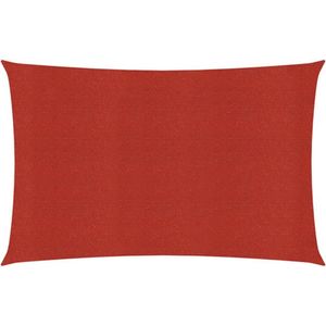 vidaXL-Zonnezeil-160-g/m²-3,5x4,5-m-HDPE-rood