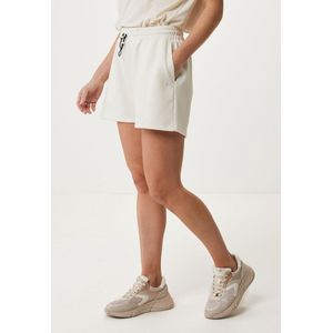 Shorts With Elastic Details Dames - Off White - Maat XS