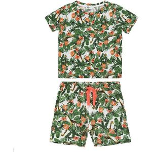 Jungle dieren T-shirt & short jongens - Tweedelige set