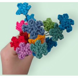 Knuffelsenzo - Mini bloem - Gehaakt - Kunstbloem - Handgemaakt - Per stuk