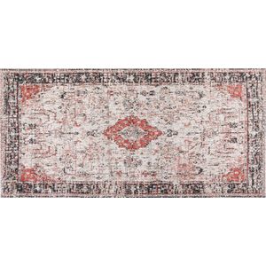 ATTERA - Laagpolig vloerkleed - Rood - 80 x 150 cm - Katoen