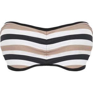 Freya - SET SAIL Bandeau Bikini Top - MULTI - Geribbelde Stof