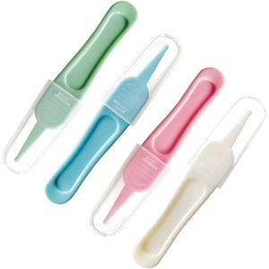 EXCITAT Reinigingspincet - Baby Neuspincet - Neusreinigingspincet - Ronde punt pincet - Plastic pincet - Geschikt voor neusreiniging - 4 stuks