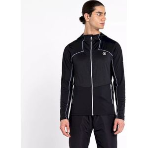 Dare2B Heren Revive II Core Stretch Hoodie Black/White Maat M