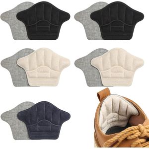 5 paar comfortabele hielkussens zonder luchtbellen - zelfklevende pads verstelbaar voor te grote schoenen
