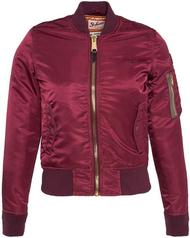 Schott - Bomberjack - Bordeaux - Vrouwen
