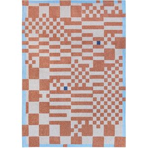 Vloerkleed Louis De Poortere Craft Chess Nude 9341 - maat 140 x 200 cm