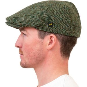 Hatman of Ireland The Dubliner 100% Donegal Tweed Green maat 2XL (61/62cm)