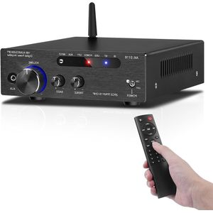 Audio Versterker - Zwart - Stereo Versterker - Complete Set