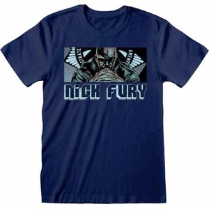 Avengers Nick Fury - Leader Heren T-shirt - marineblauw - L