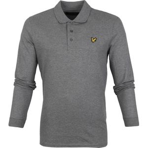 Lyle & Scott Polo met Logo Grijs Melange