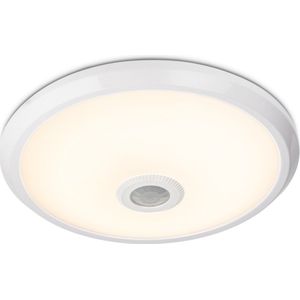 LED plafondlamp Wit met bewegingssensor en schemerschakelaar 12W 1000 Lumen 3000K IP20 3 jaar garantie - LED plafonniere
