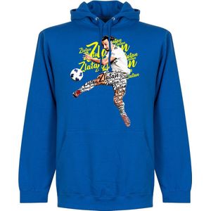 Zlatan Script Hoodie - Blauw - Kinderen - 104