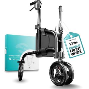 Rollator - Lichte 3-wiel - Opvouwbaar - Aluminium - 360 Graden Zwenkwielen