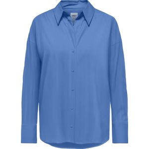 ONLY - ONLOREGON SOLO SHIRT NOOS WVN - Blouse - Blauw - Geweven Stof