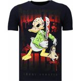 Hunter Duck - Rhinestone T-shirt - Navy