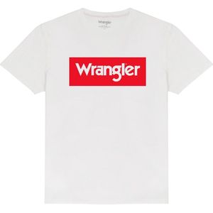 Wrangler LOGO TEE OFF WHITE mannen T-SHIRTS L