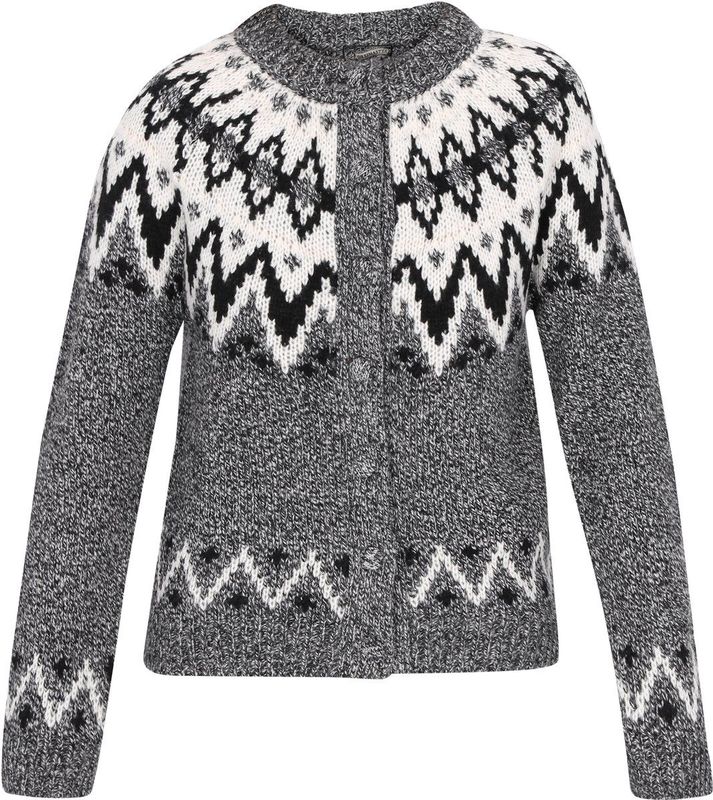 DreiMaster - Vintage Collectie - Vest - Gebreid - Normale Pasvorm - Ronde Hals - Lange Mouwen