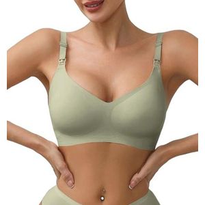 Draadloze Naadloze Borstvoedingsbeha - Comfortabele Zwangerschapsbh met Extra Verlenger