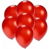 Kleine ballonnen rood metallic 200 stuks
