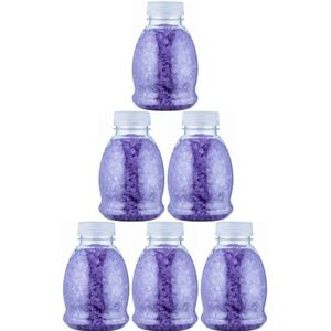 Claudius Badzout Lavendel - 375 gram - Fles met transparante dop - Set van 6 stuks